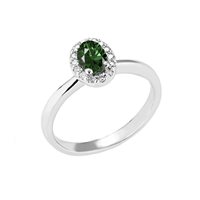 Anello Gazzola Donna in Oro bianco Smeraldo 0.19 Ct S-CSFROX2594E-NG - S-CSFROX2594E-NG